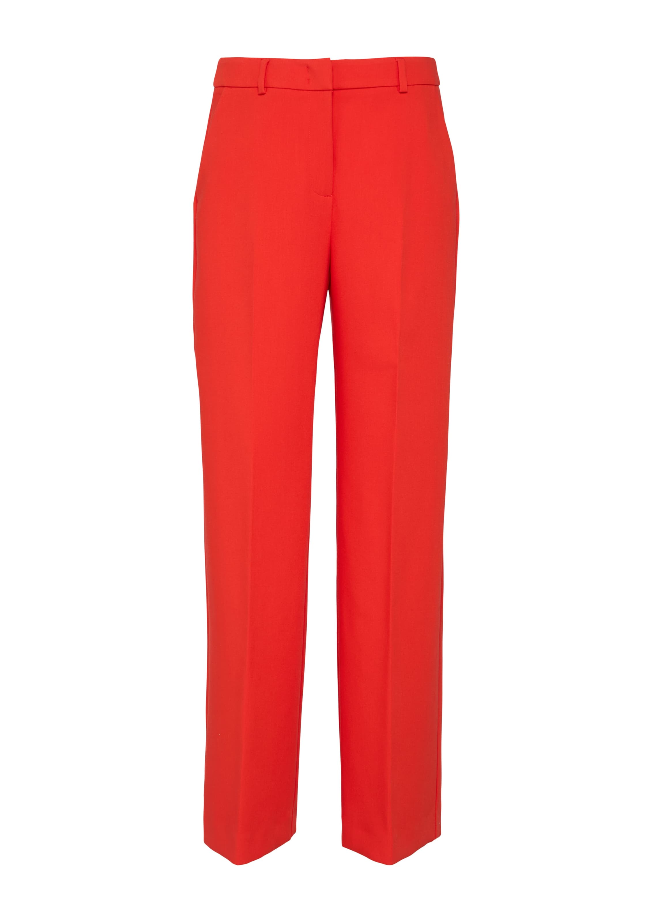 COMMA Regular Broek in Rood: voorkant
