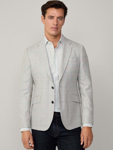 Hackett London Slim Fit Sakko in Grau: Vorderseite