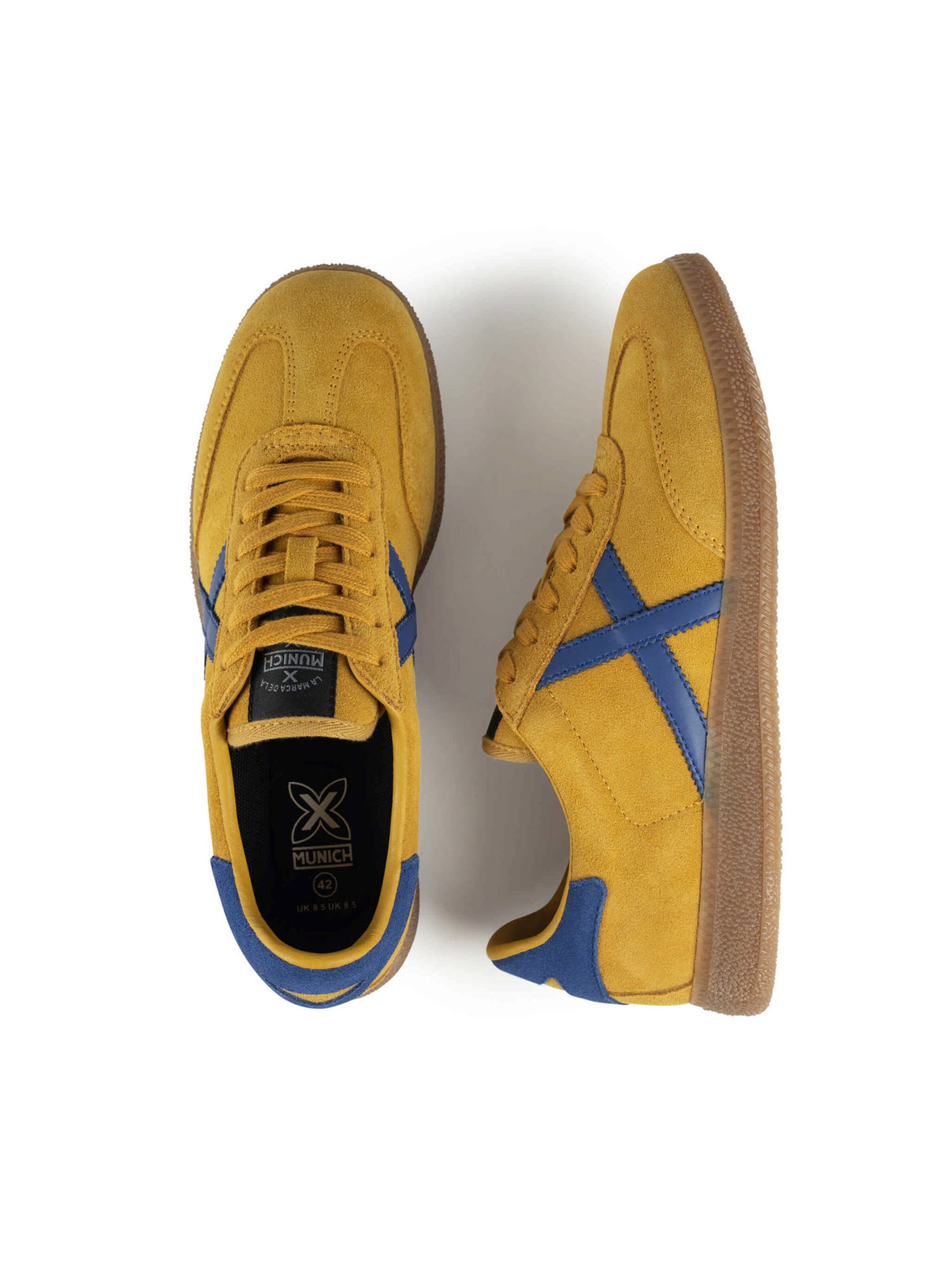 Sneaker bassa 'BARRU' di MUNICH in giallo: superiore