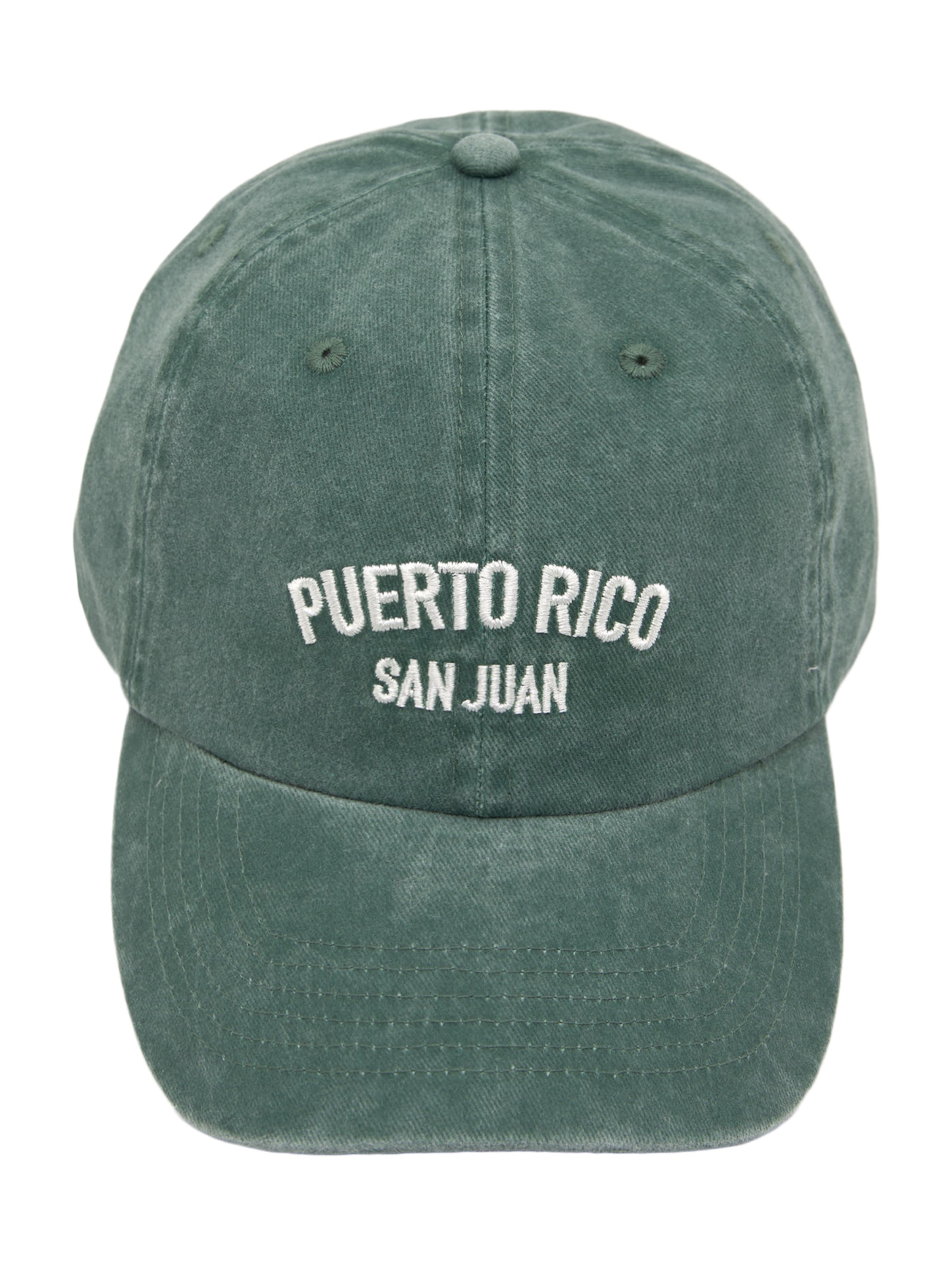 Cappello da baseball 'PUERTO RICO' di Pull&Bear in verde