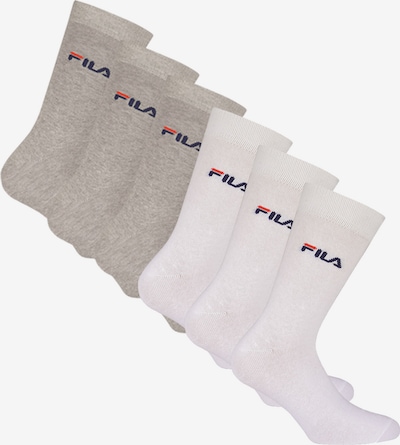 FILA Socken in dunkelblau / grau / rot / weiß, Produktansicht