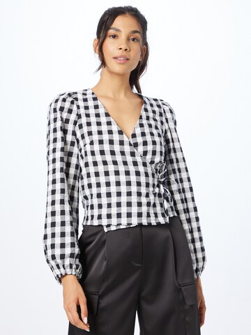 Monki Blouse in Zwart: voorkant