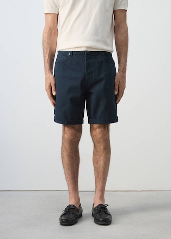MANGO MAN Slim fit Pants 'Nepto' in Blue: front