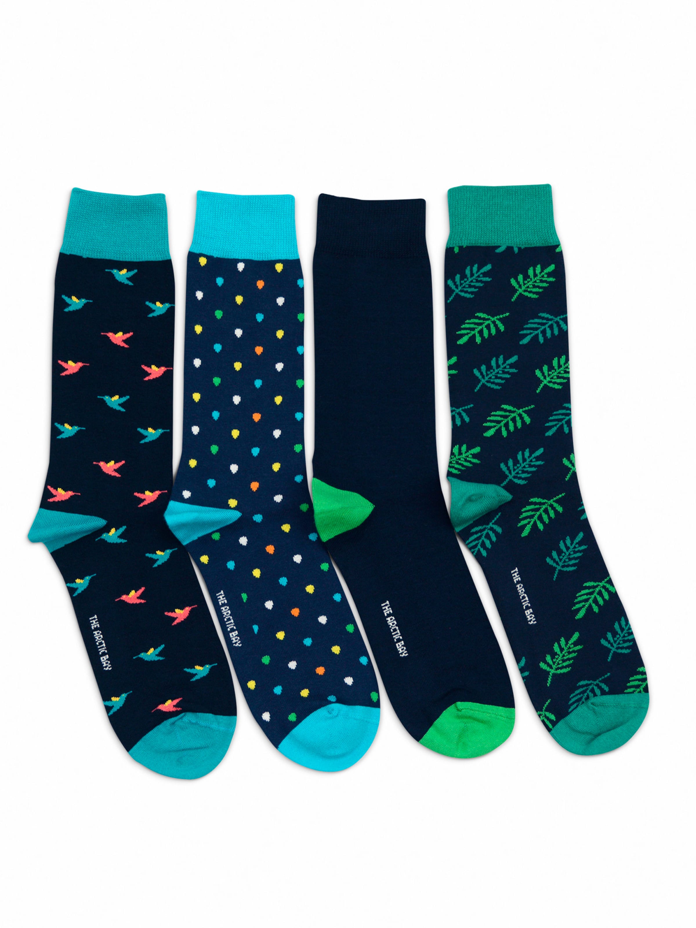 The Arctic Bay - Calcetines 'DEEP BLUE EDITION Gift box 4 Pack Unisex' en Mezcla de colores: frente