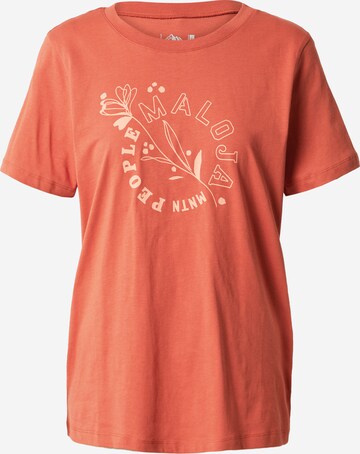 Maloja Funkční tričko 'Zwölferhorn' – oranžová: přední strana