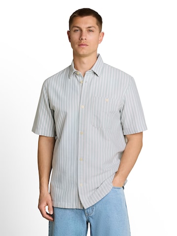 TOM TAILOR DENIM Comfort Fit Hemd in Grün: Vorderseite
