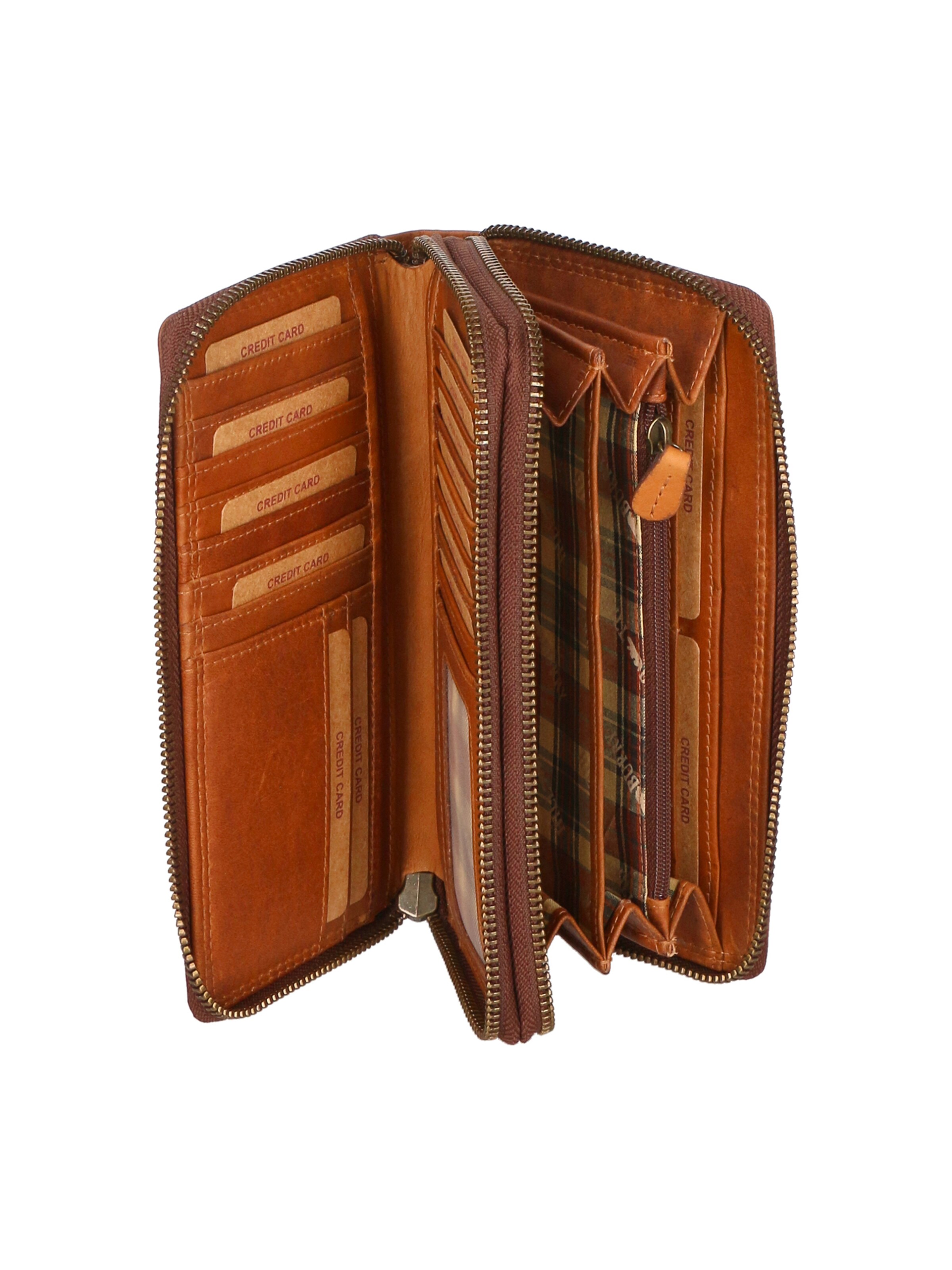 HILL BURRY Portemonnee in Bruin