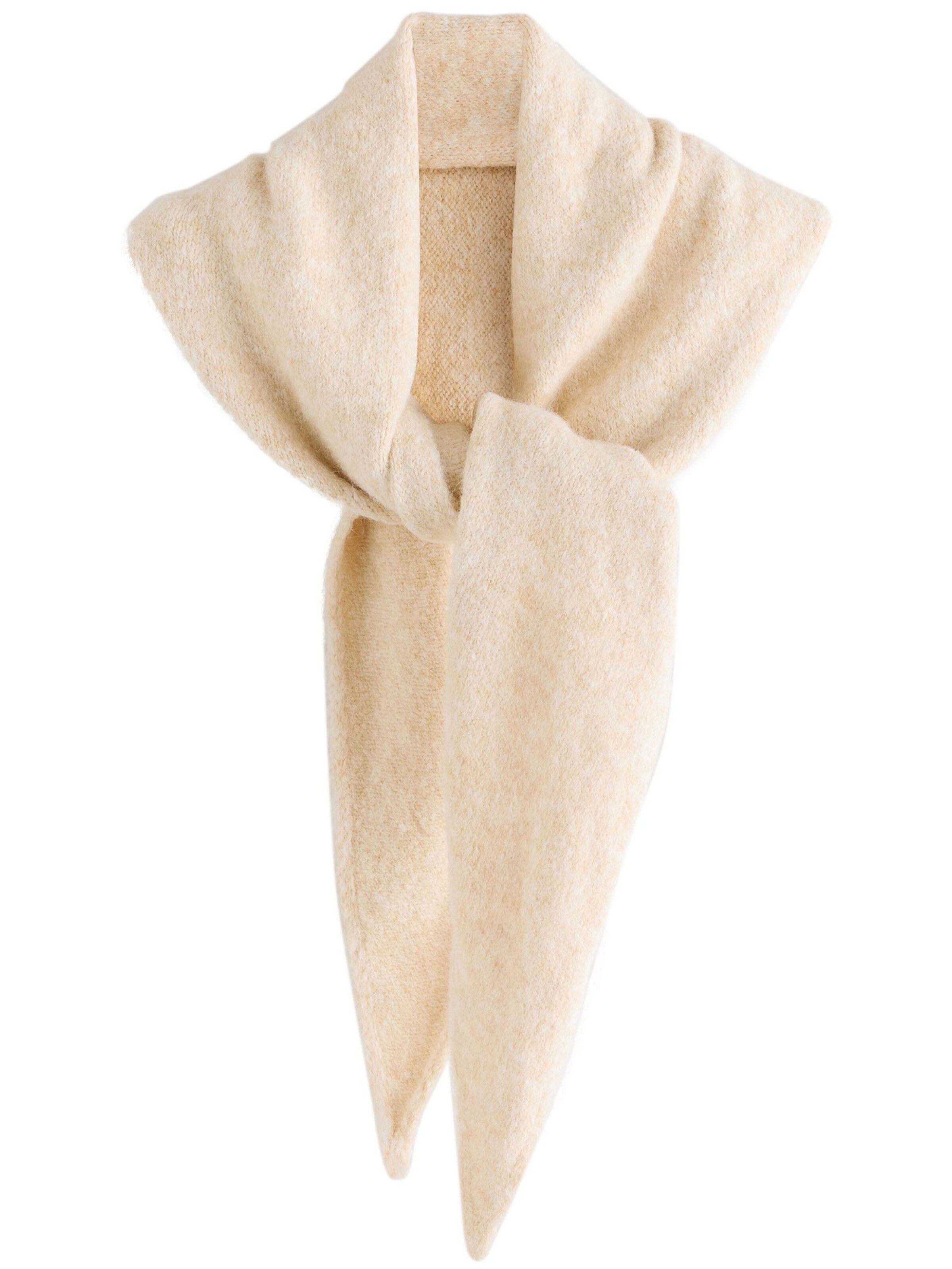 Fular de la Next pe bej: față