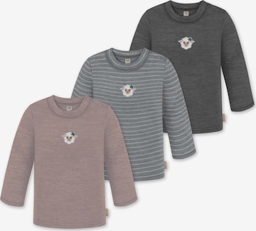 normani Shirt 'Taupo' in Grau: Vorderseite