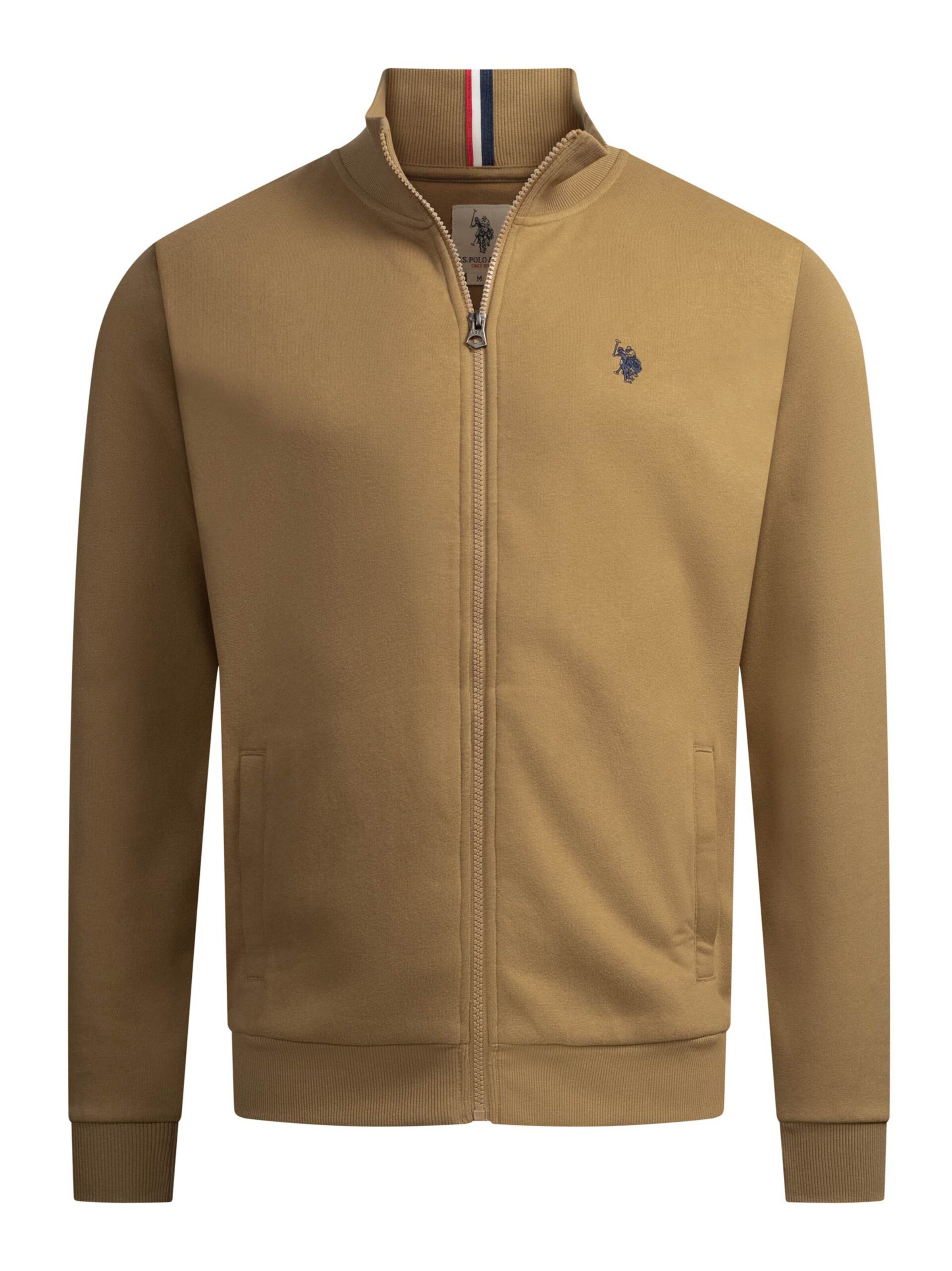 U.S. POLO ASSN. Zip-Up Hoodie in Olive, Item view