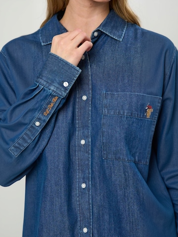 T-shirt ' UWLiljan ' U.S. POLO ASSN. en bleu : devant