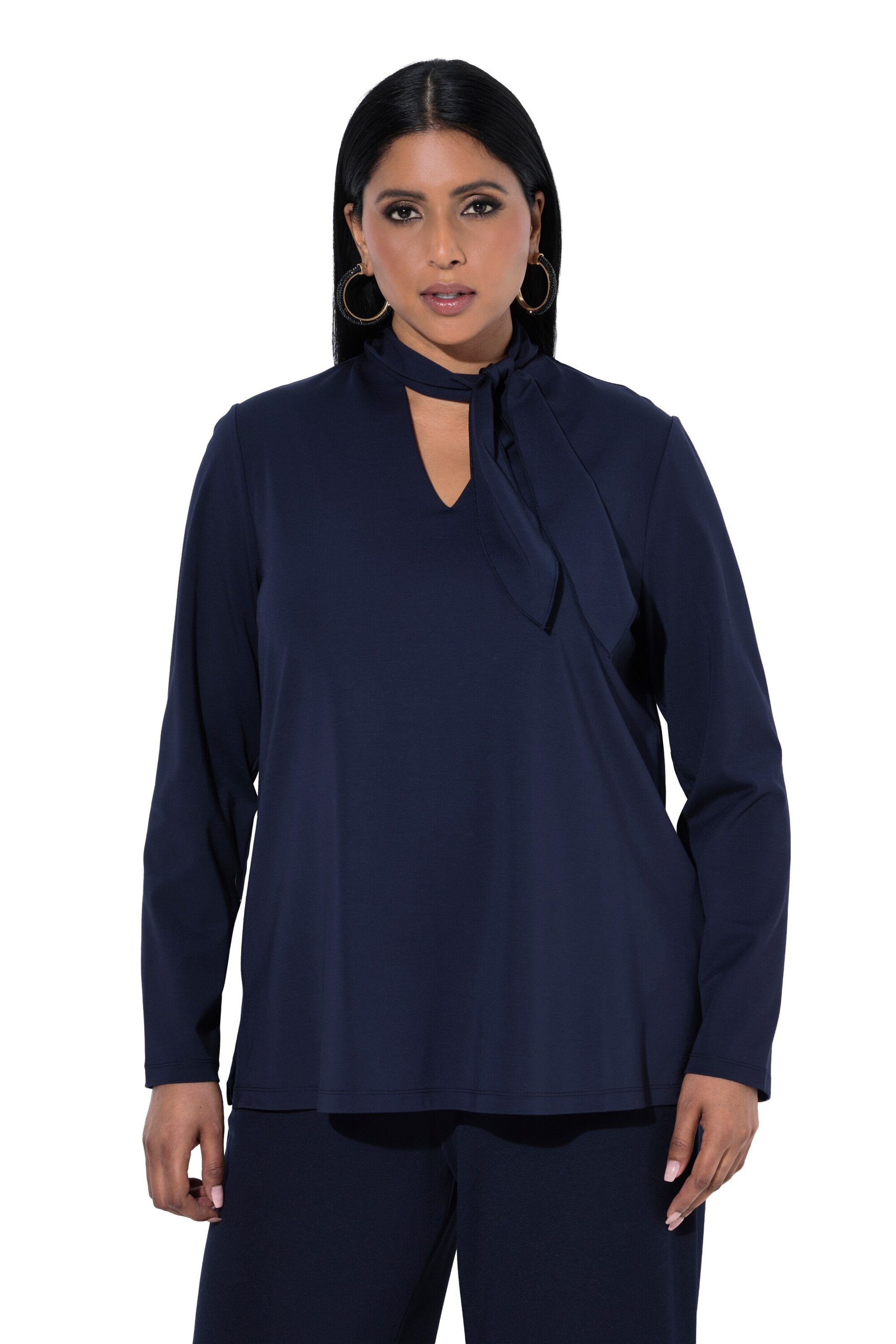 Ulla Popken Shirt in Blauw: voorkant