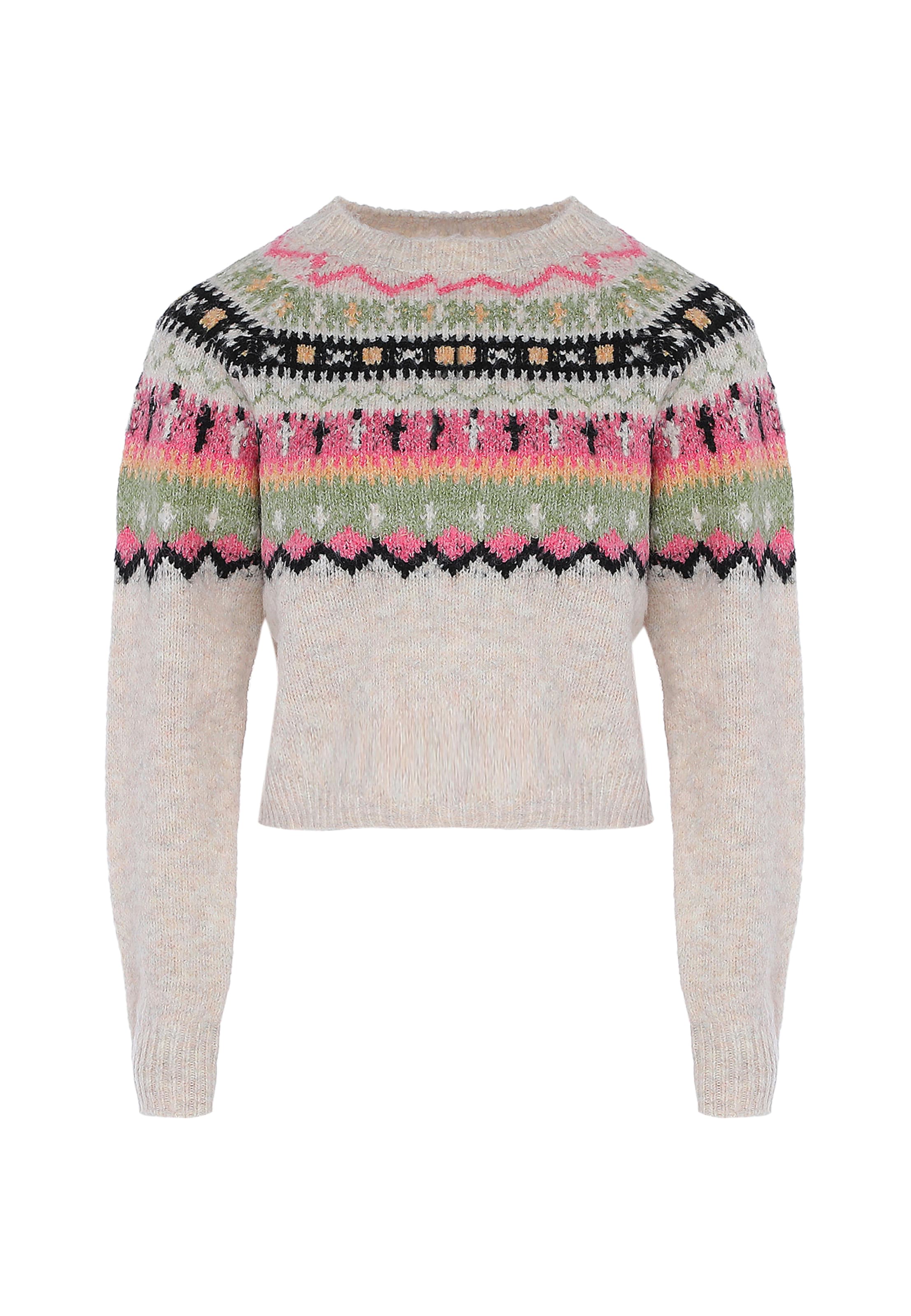 swirly Свитер &#x27;Swirly&#x27; в Бежевый: спереди