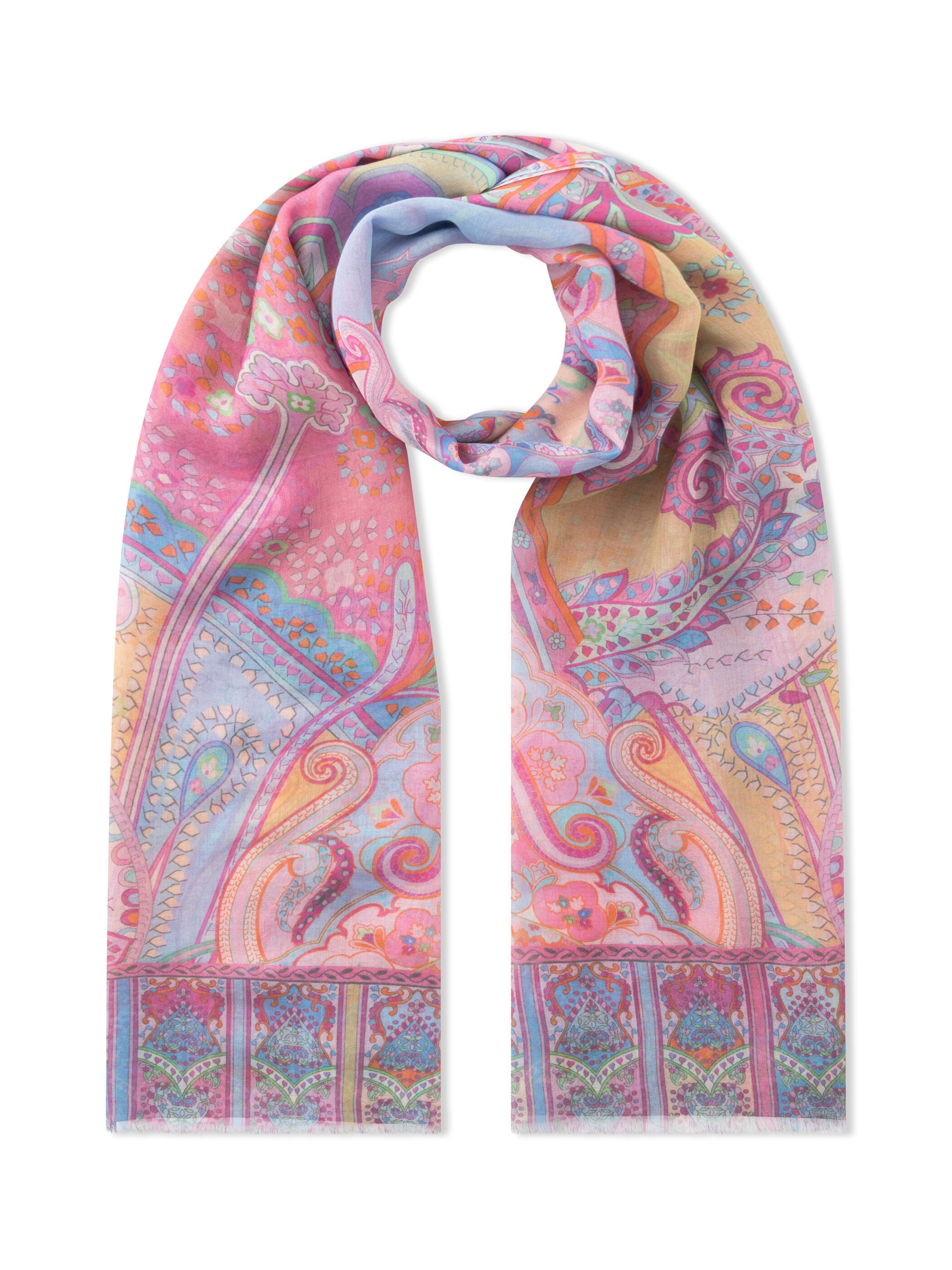 CODELLO Scarf in Pink: front
