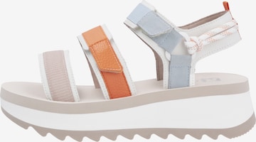 Rieker Sport Strap Sandals 'Adelaide' in Beige: front