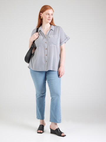 Chemisier 'VMCBUMPY' Vero Moda Curve en bleu
