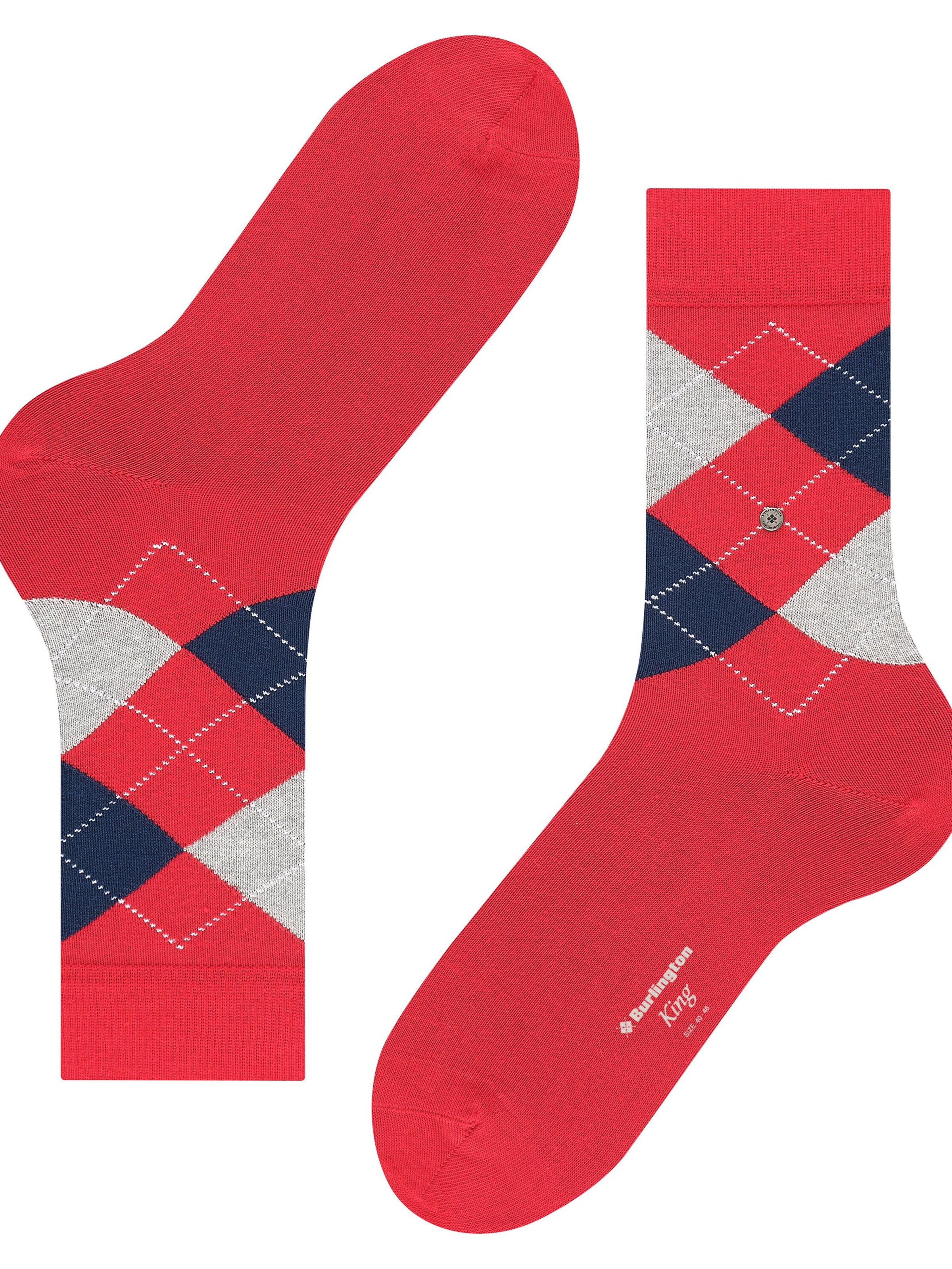 BURLINGTON Socks 'King' in Red