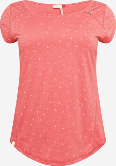 Ragwear Plus Shirt 'ROSANNA' in rot / weiß, Produktansicht
