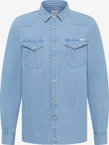 MUSTANG Regular Fit Hemd 'Duver' in Blau: Vorderseite