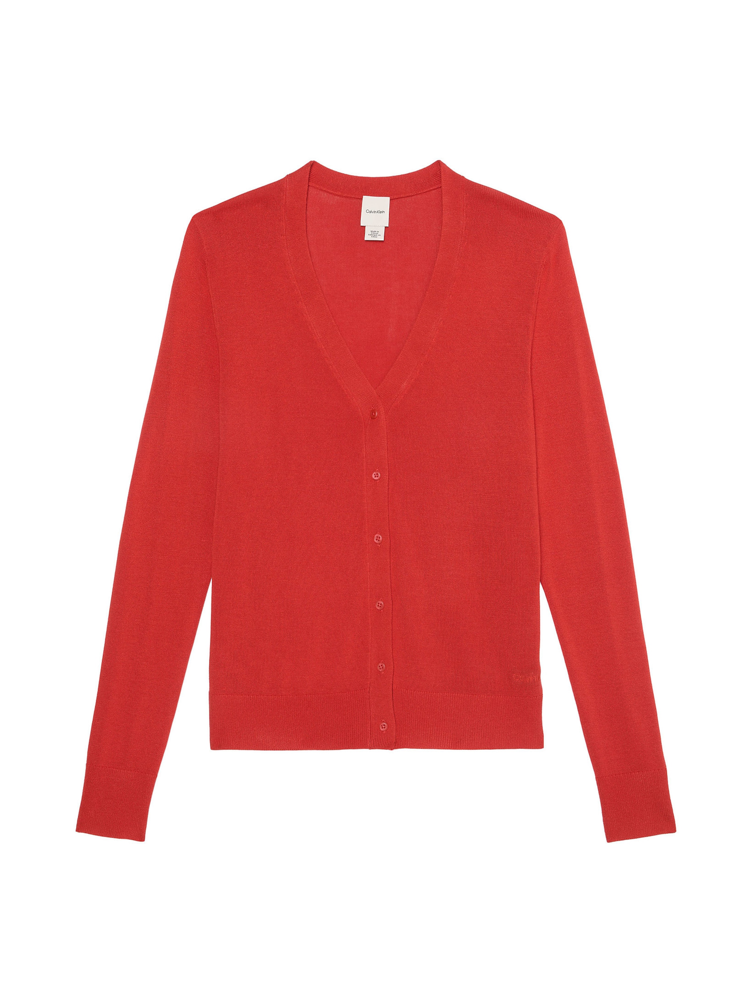 Cardigan Calvin Klein en rouge : devant