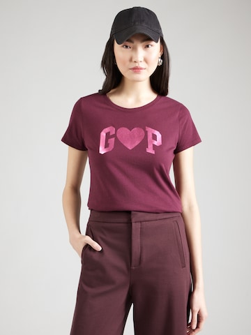 GAP Тениска в червено: отпред