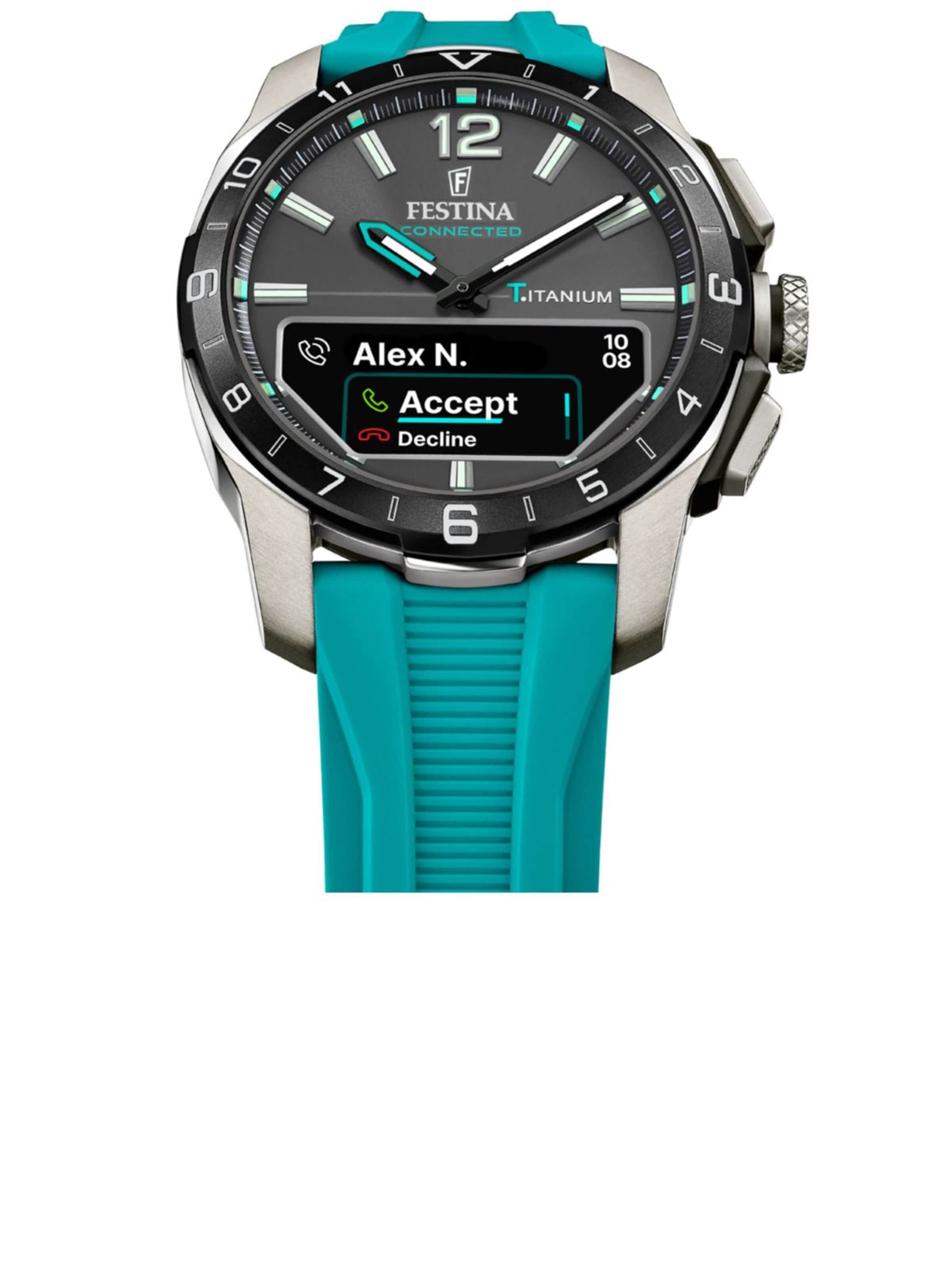FESTINA Digitaal horloge 'Smartwatch Connected' in Blauw