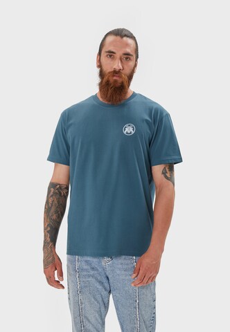 Oldskull Shirt 'Samurai' in Green: front