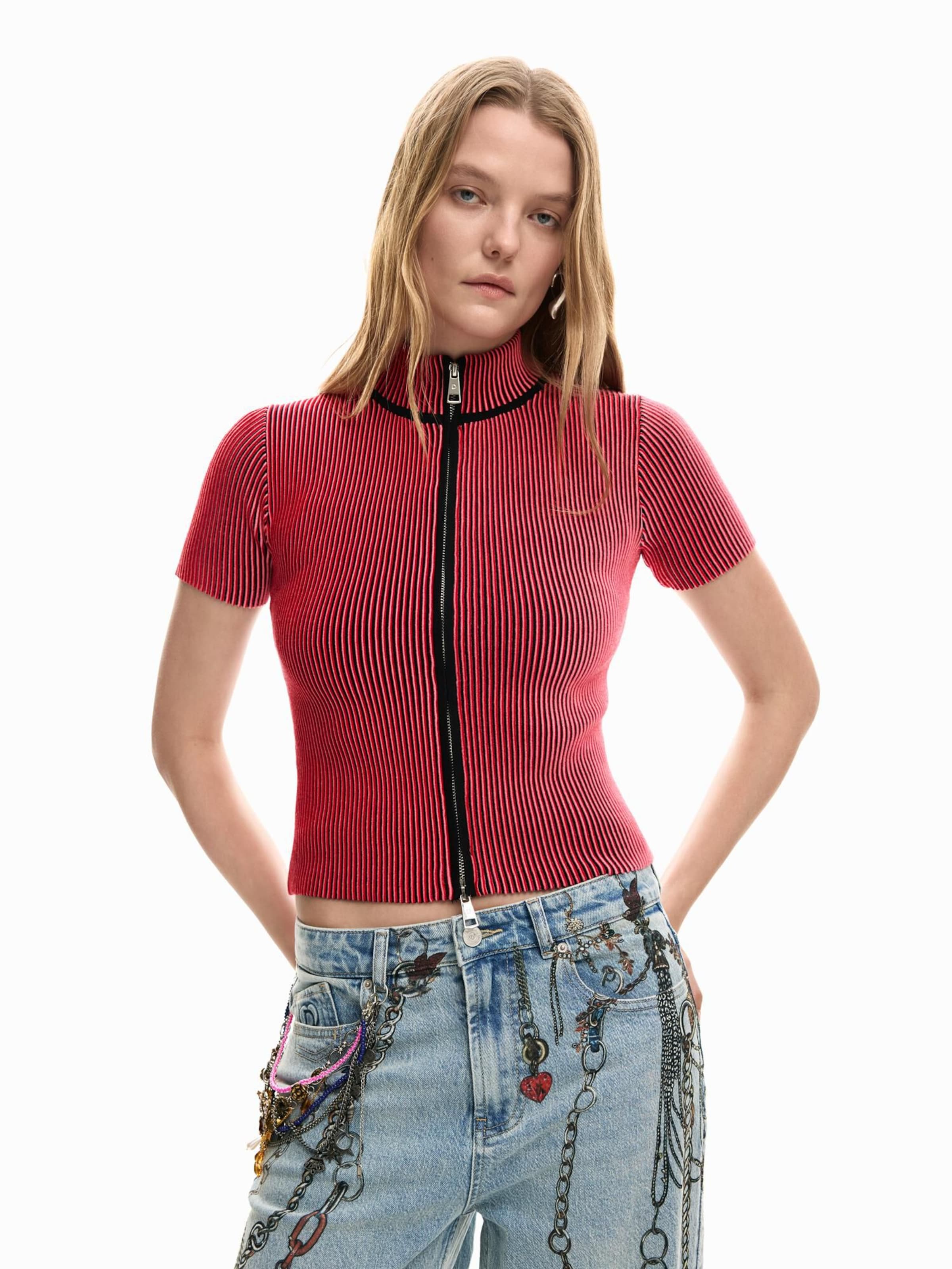 Desigual Kardigán - piros: elől