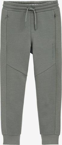 WE Fashion Tapered Trousers in Green: front