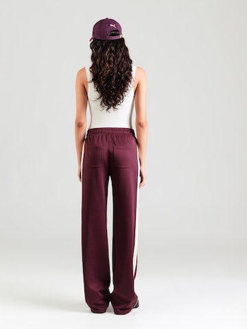 Wide leg Pantaloni di monari in rosso