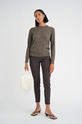 InWear Slim fit Trousers 'Vanessa' in Brown