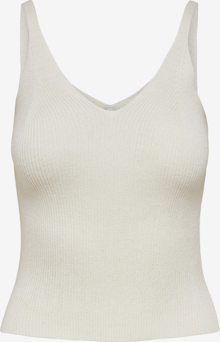 ONLY - Top de punto 'Lina' en blanco: frente