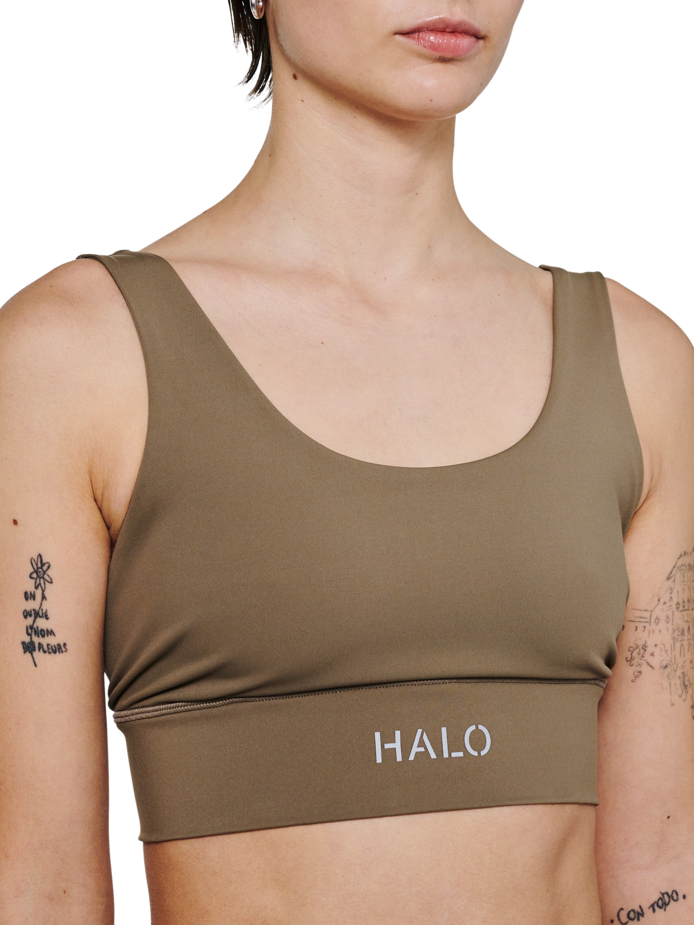 Bustier Haut de sport HALO en marron