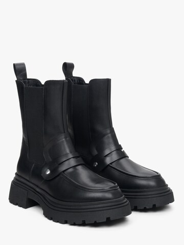 Estro Chelsea boots '1210-03' in Zwart