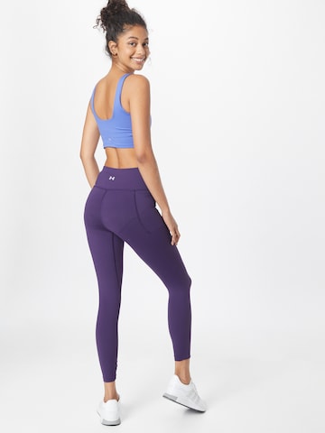 UNDER ARMOUR Skinny Sports trousers 'Meridian' in Purple