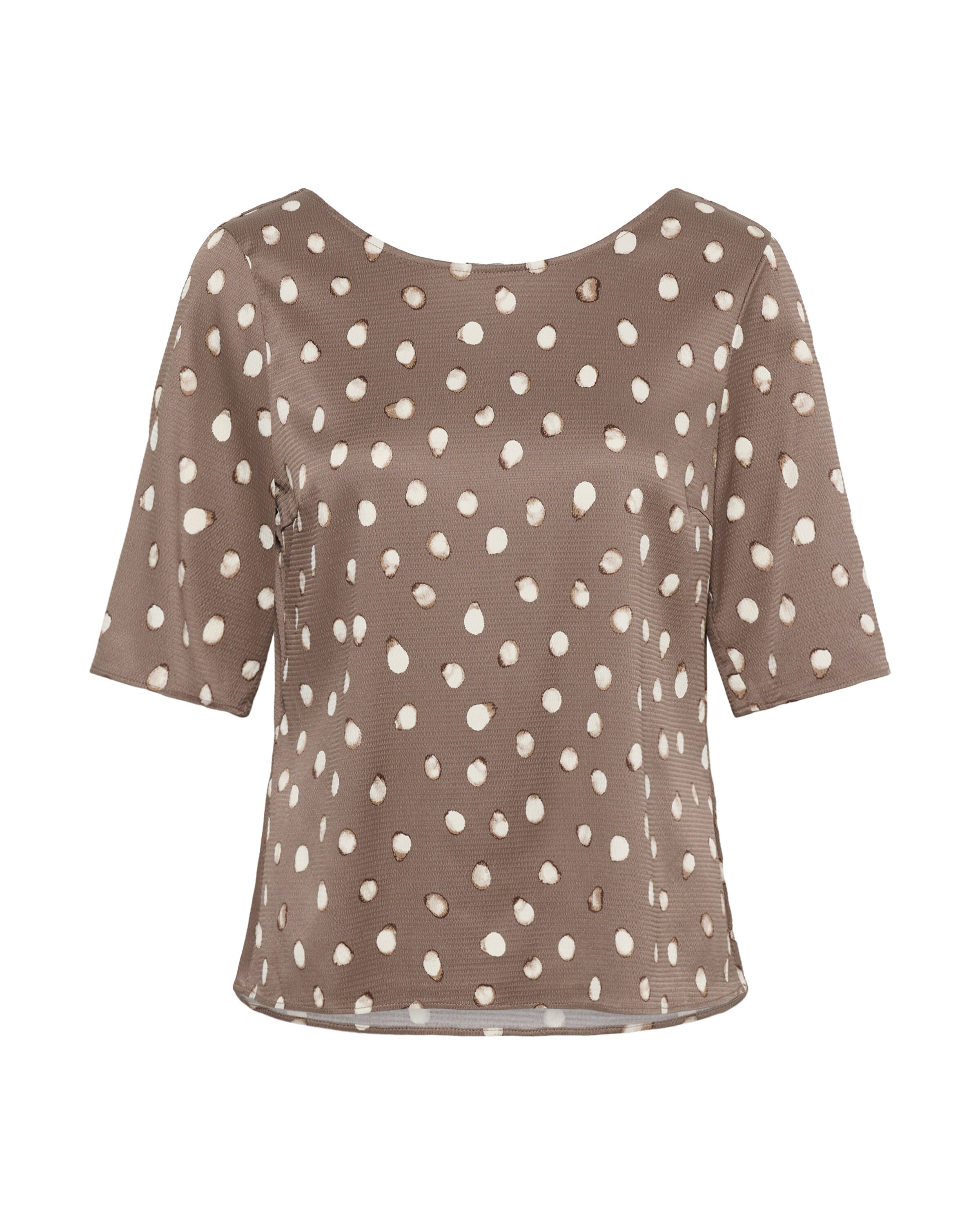 InWear Blouse in XXS in Brown / White, Item view