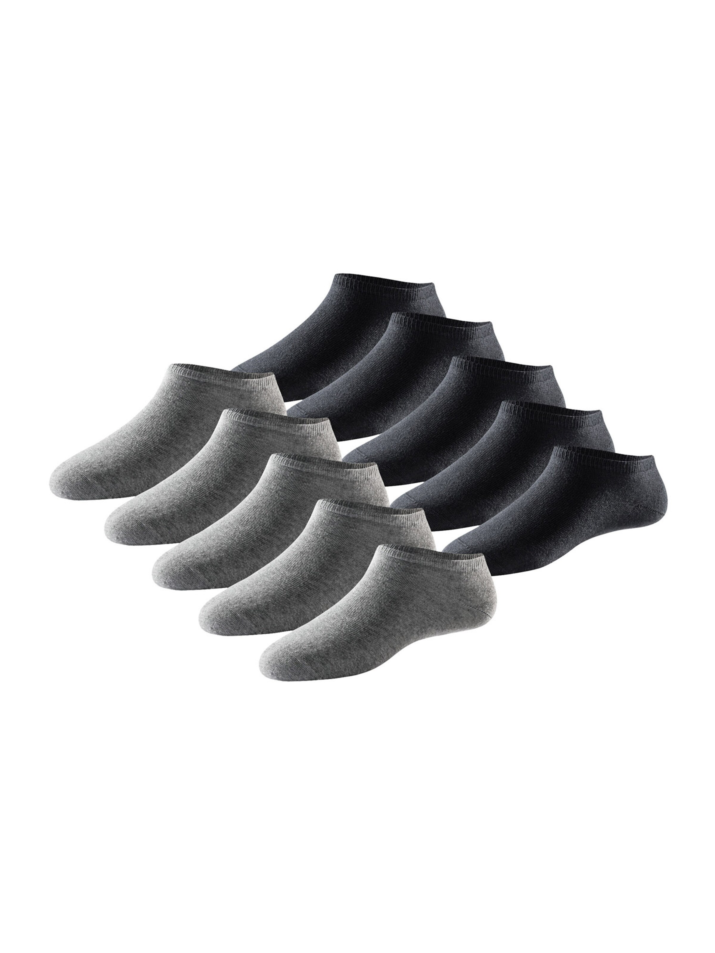 SCHIESSER Sneakersocken ' Bluebird ' in Grau: Vorderseite