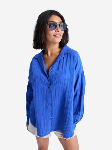 Chemisier 'Morning Time' ROXY en bleu : devant