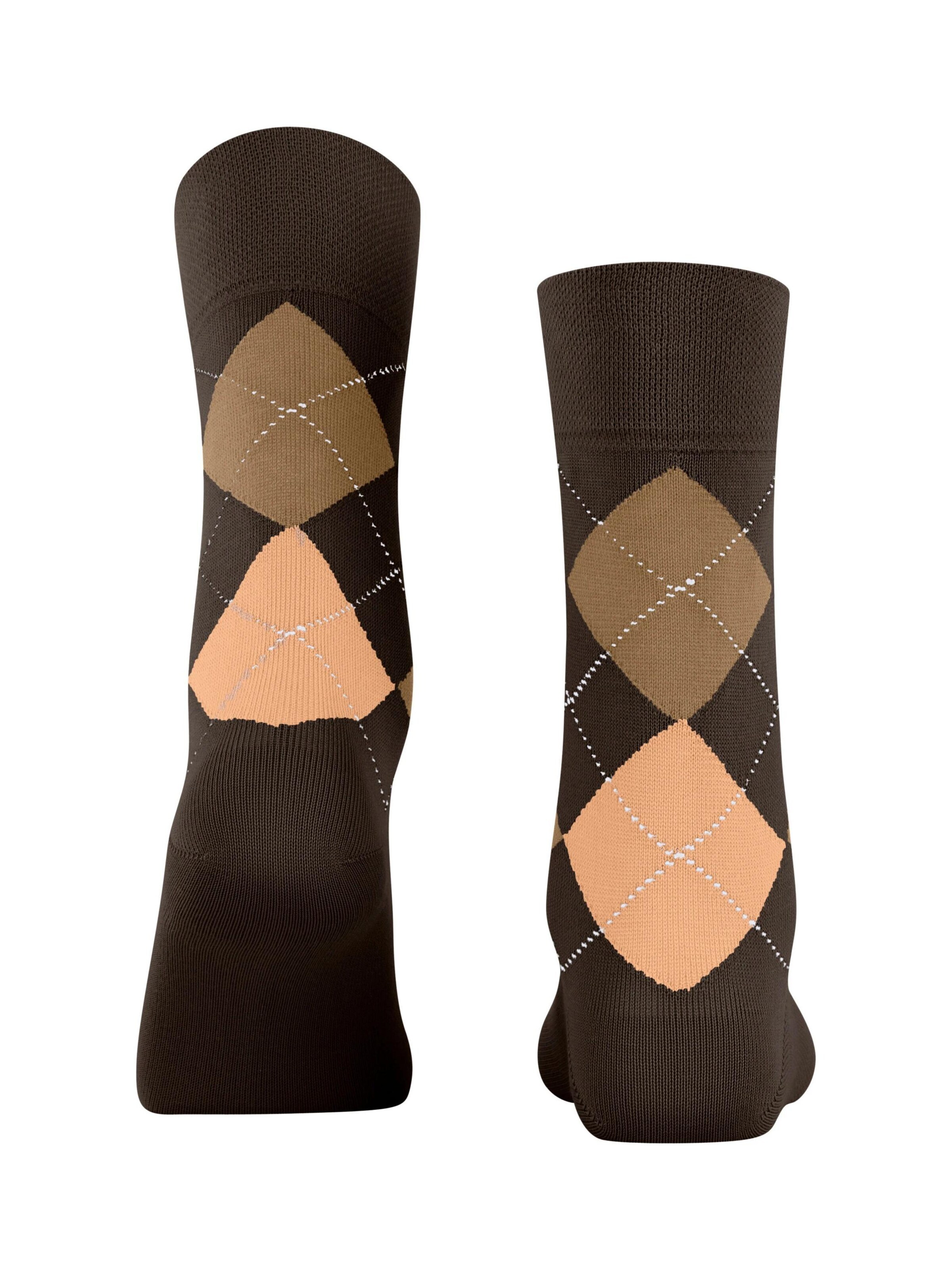 FALKE Socks 'Sensitive Argyle' in Brown