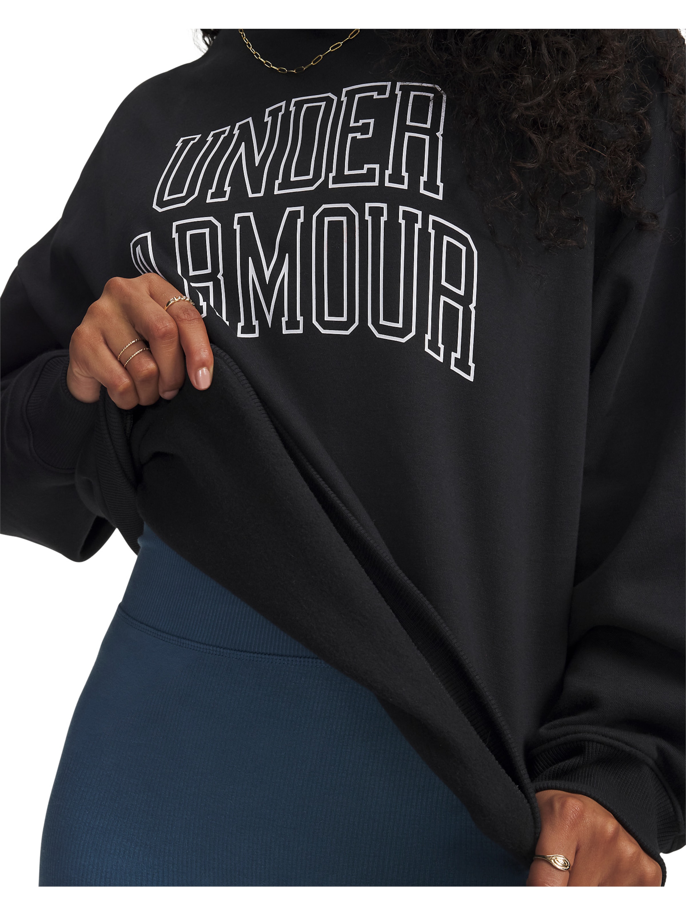 UNDER ARMOUR Sportief sweatshirt in Zwart