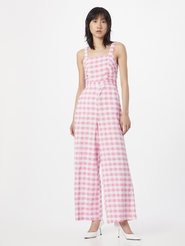 Monki Jumpsuit in Pink: predná strana