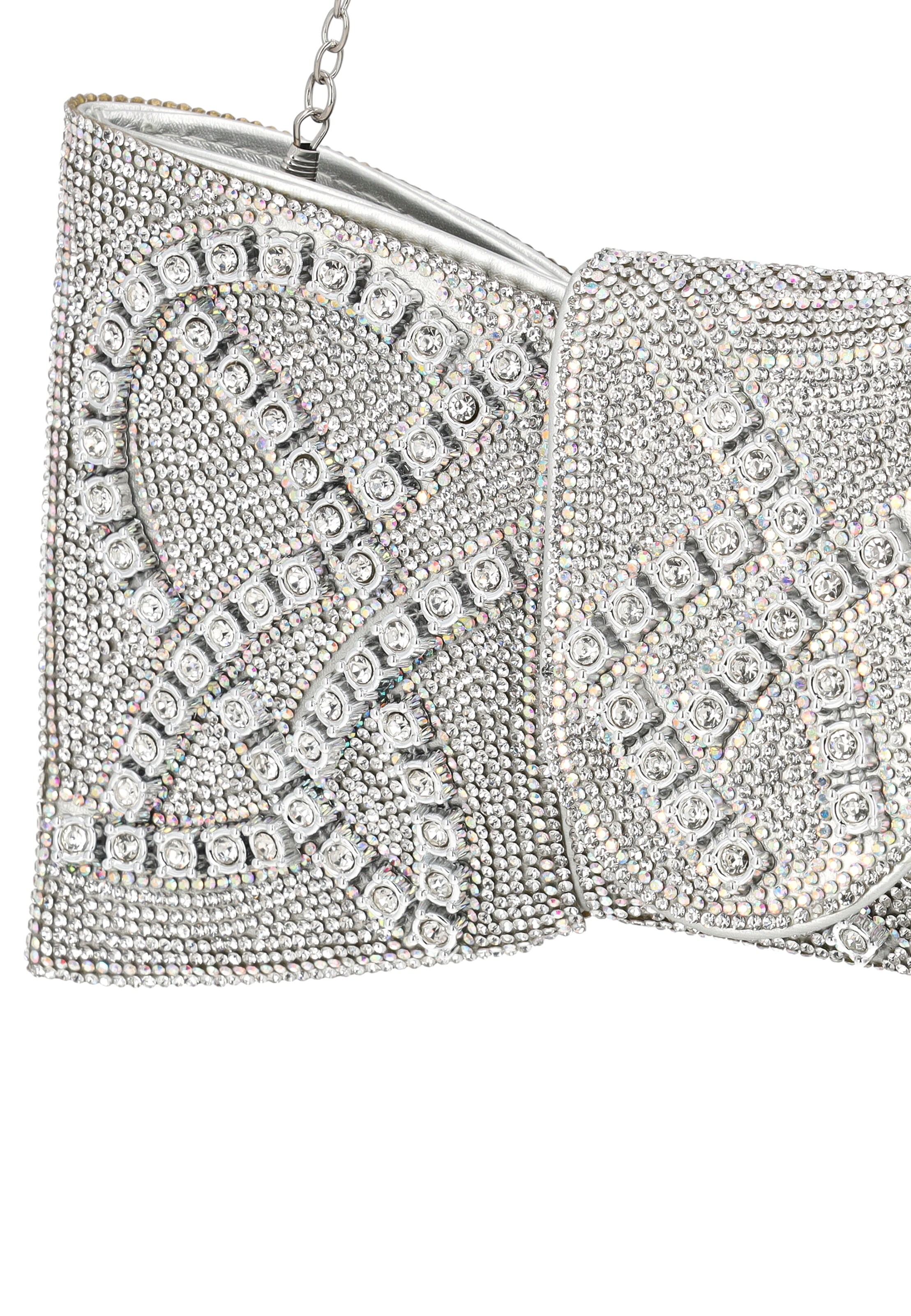 faina Clutch in Zilver