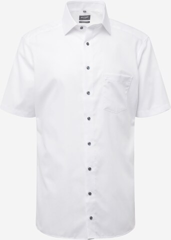 OLYMP Средняя посадка Рубашка в Белый: спереди