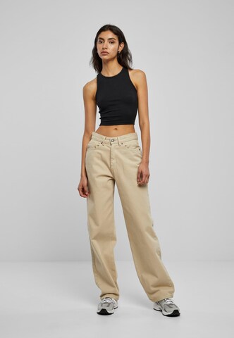 Urban Classics Wide Leg Jeans in Beige