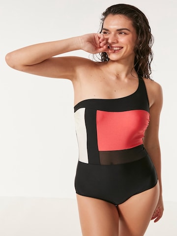 C&City Bralette Swimsuit in Red: front