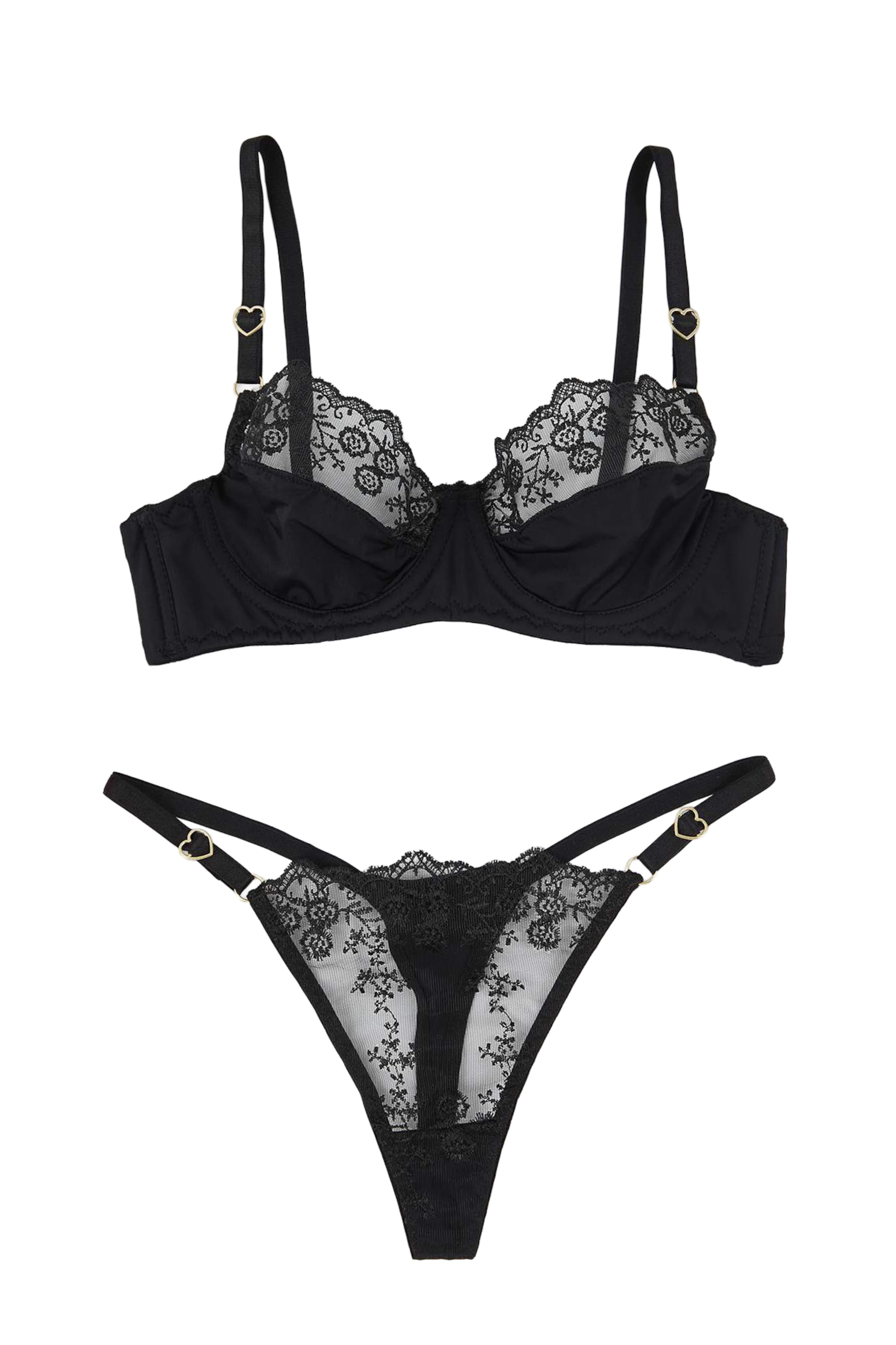 Trendyol Ensemble de linge en 70 en noir, Vue avec produit