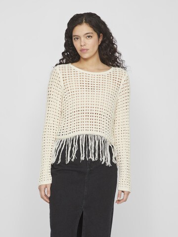 VILA - Jersey en beige: frente