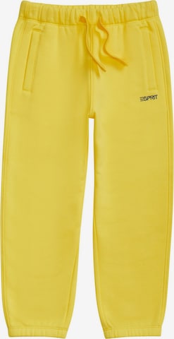 Loosefit Pantalon ESPRIT en jaune : devant