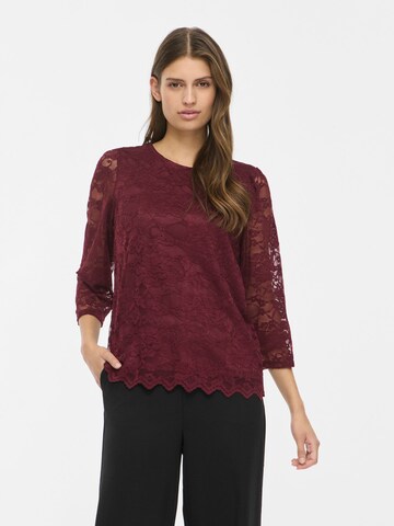 VILA Shirt 'CENZA' in Rood: voorkant