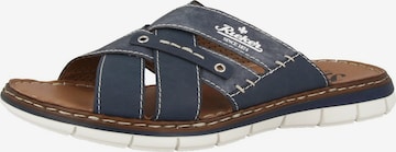 Rieker Mules in Blue: front